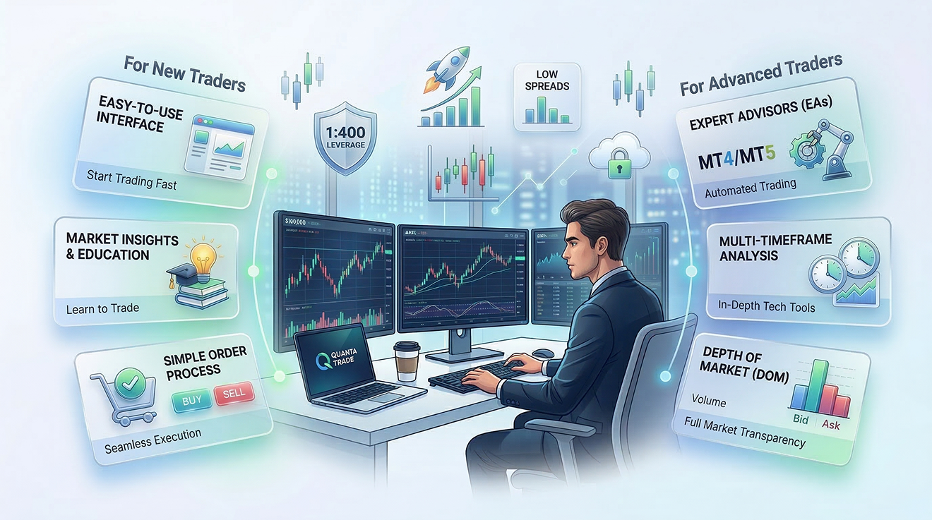 Platform Designed for New & Advanced Traders